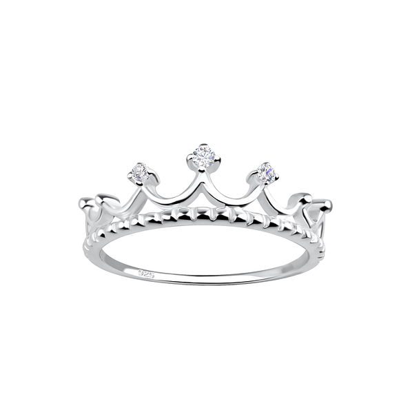 Wholesale Sterling Silver Crown Ring - JD18047