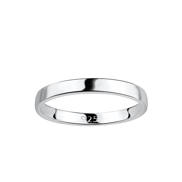 Wholesale 2.5mm Sterling Silver Band Ring - JD18046