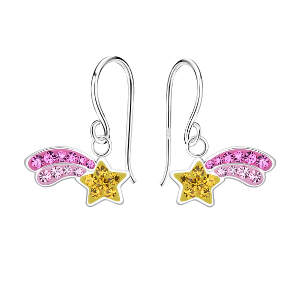 Wholesale Sterling Silver Shooting Star Earrings - JD18515