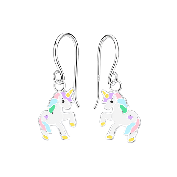 Wholesale Sterling Silver Unicorn Earrings - JD18519