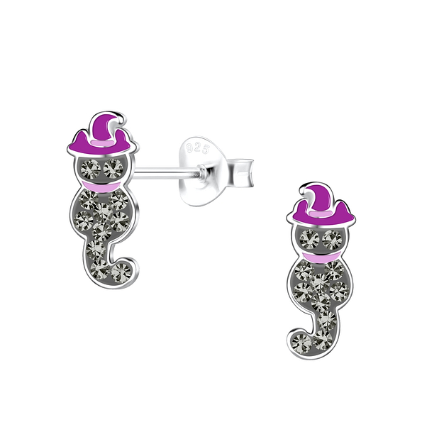 Wholesale Sterling Silver Cat Ear Studs - JD18507