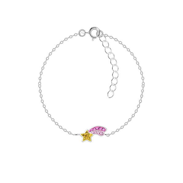 Wholesale Sterling Silver Shooting Star Bracelet - JD18736