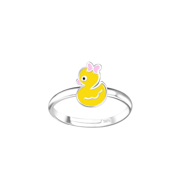 Wholesale Sterling Silver Duck Adjustable Ring - JD18846