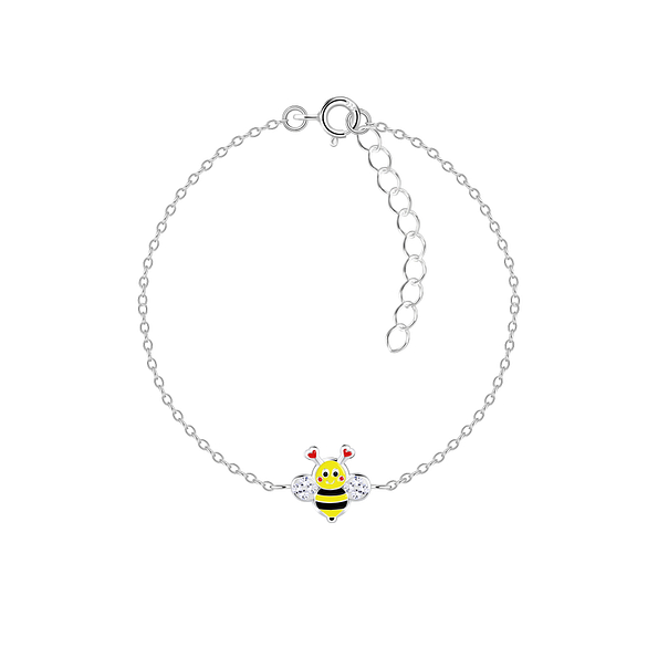 Wholesale Sterling Silver Bee Bracelet - JD18734