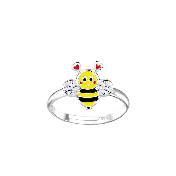 Wholesale Sterling Silver Bee Adjustable Ring - JD18828
