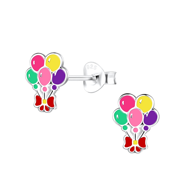 Wholesale Sterling Silver Balloon Ear Studs - JD18685