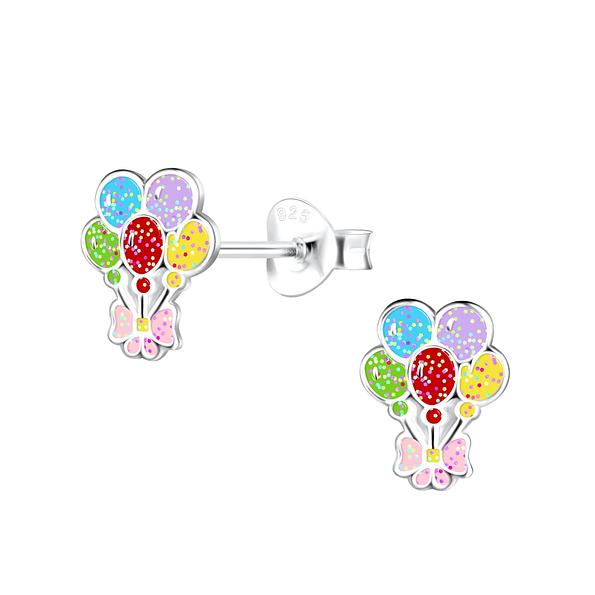 Wholesale Sterling Silver Balloon Ear Studs - JD18686