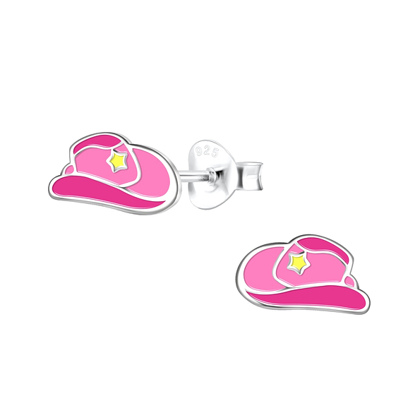 Wholesale Sterling Silver Hat Ear Studs - JD18577