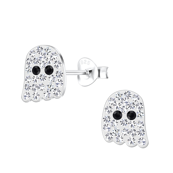 Wholesale Sterling Silver Ghost Ear Studs - JD19085