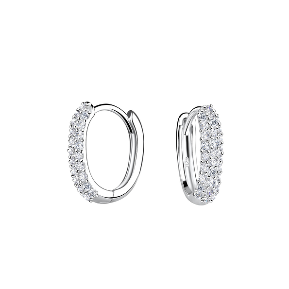 Wholesale 12mm Sterling Silver Huggie Earrings - JD18731