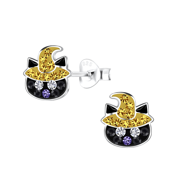 Wholesale Sterling Silver Cat Ear Studs - JD19261