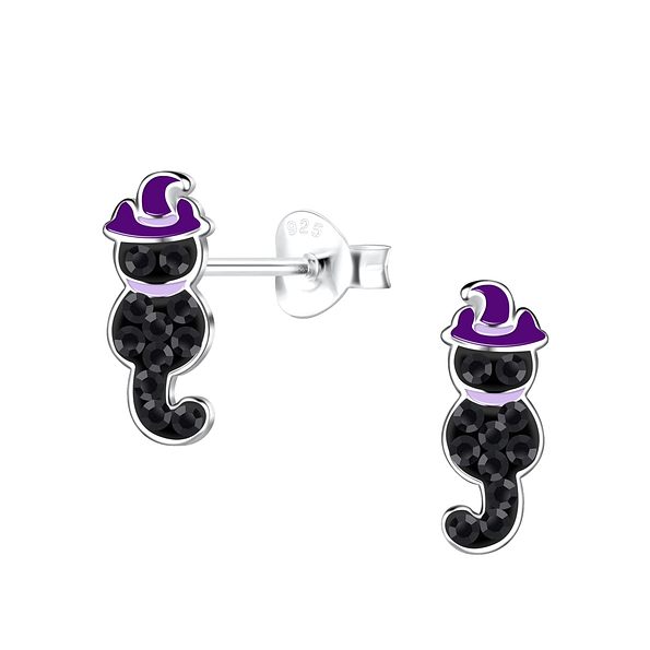 Wholesale Sterling Silver Cat Ear Studs - JD19216