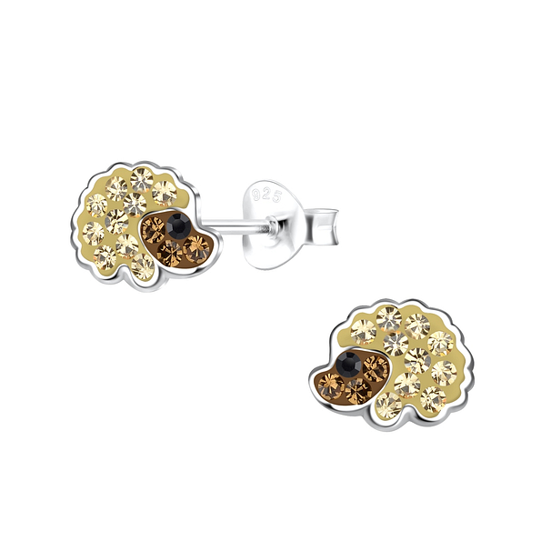 Wholesale Sterling Silver Hedgehog Ear Studs - JD19368