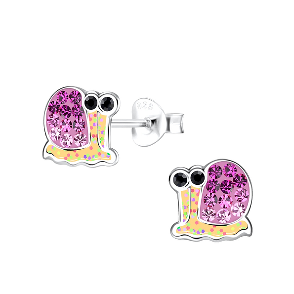 Wholesale Sterling Silver Snail Ear Studs - JD19286