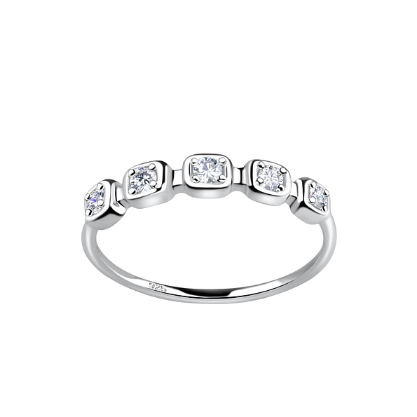 Wholesale Sterling Silver Patterned Ring - JD19240 Wholesale Sterling Silver Patterned Ring - JD19240