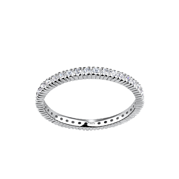 Wholesale Sterling Silver Eternity Ring - JD19440