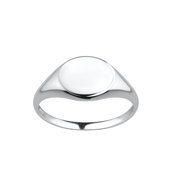 Wholesale Sterling Silver Oval Signet Ring - JD19612