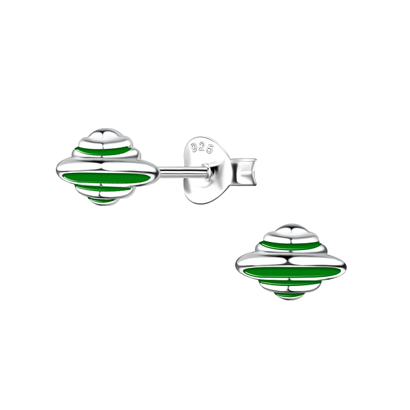 Wholesale Sterling Silver UFO Ear Studs - JD19686