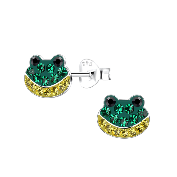 Wholesale Sterling Silver Frog Ear Studs - JD19626