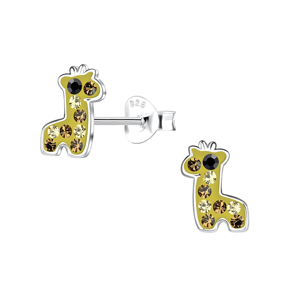 Wholesale Sterling Silver Giraffe Ear Studs - JD19632