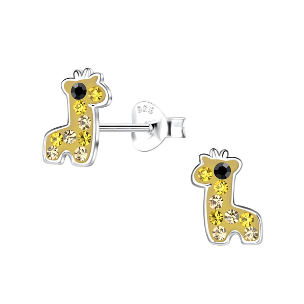 Wholesale Sterling Silver Giraffe Ear Studs - JD19633