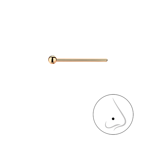 Wholesale 1.5mm Sterling Silver Ball Nose Stud - JD19671
