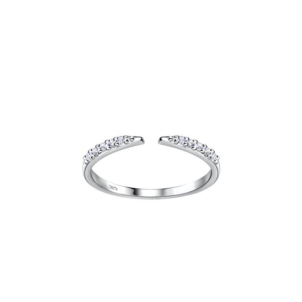 Wholesale Sterling Silver Opened Toe Ring - JD19786