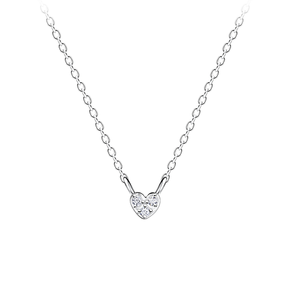 Wholesale Sterling Silver Heart Necklace - JD20176