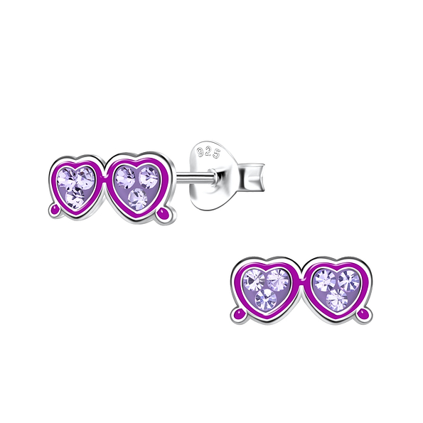 Wholesale Sterling Silver Sunglasses Ear Studs - JD20174