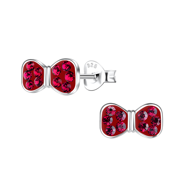 Wholesale Sterling Silver Bow Ear Studs - JD20088
