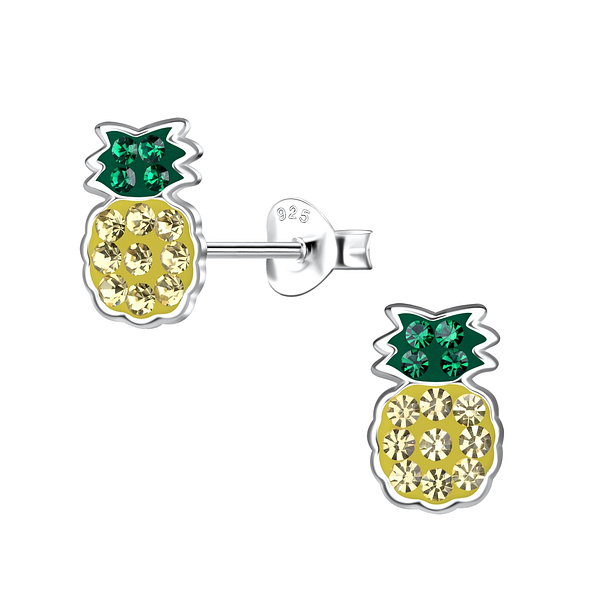 Wholesale Sterling Silver Pineapple Ear Studs - JD20096