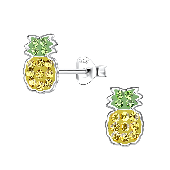 Wholesale Sterling Silver Pineapple Ear Studs - JD20095