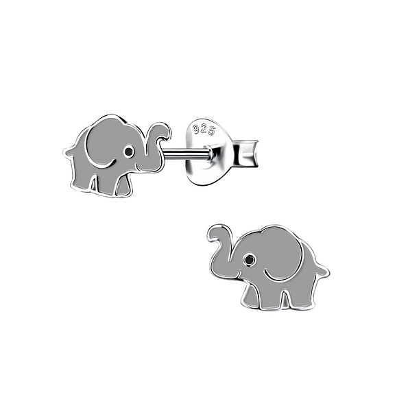 Wholesale Sterling Silver Elephant Ear Studs - JD15714