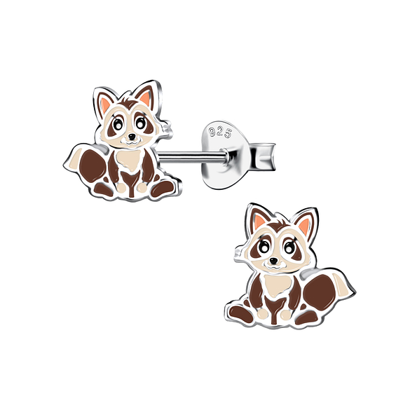 Wholesale Sterling Silver Raccoon Ear Studs - JD20126