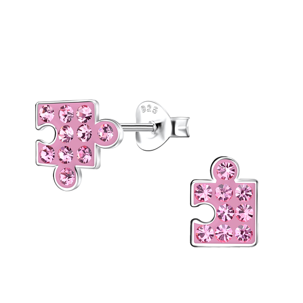 Wholesale Sterling Silver Puzzle Ear Studs - JD20171