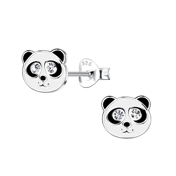 Wholesale Sterling Silver Panda Ear Studs - JD20257