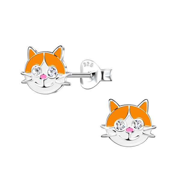Wholesale Sterling Silver Cat Ear Studs - JD20278