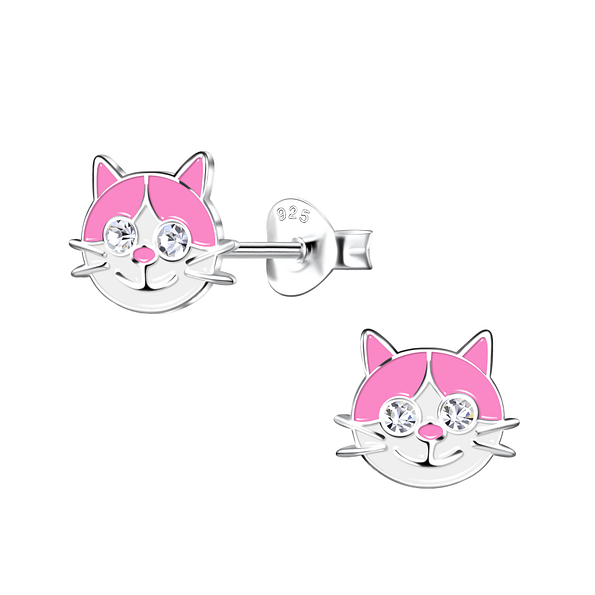 Wholesale Sterling Silver Cat Ear Studs - JD20279