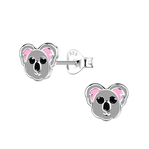 Wholesale Sterling Silver Koala Ear Studs - JD20268