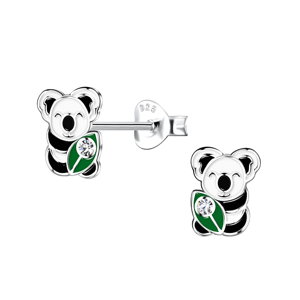 Wholesale Sterling Silver Koala Ear Studs - JD20310