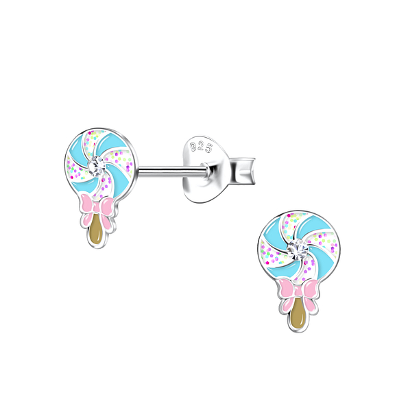 Wholesale Sterling Silver Candy Ear Studs - JD20385
