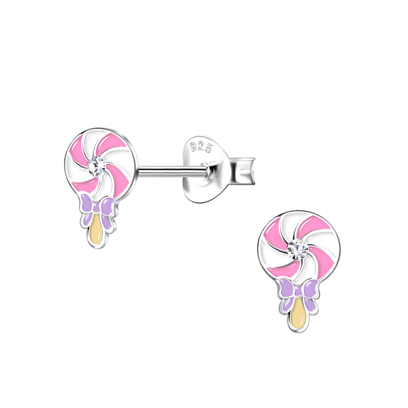 Wholesale Sterling Silver Candy Ear Studs - JD20384