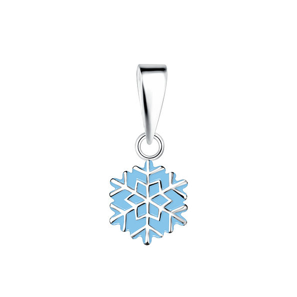 Wholesale Sterling Silver Snowflake Pendant - JD16646