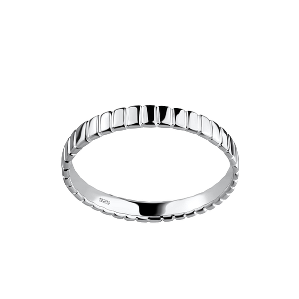 Wholesale Sterling Silver Patterned Ring - JD18314