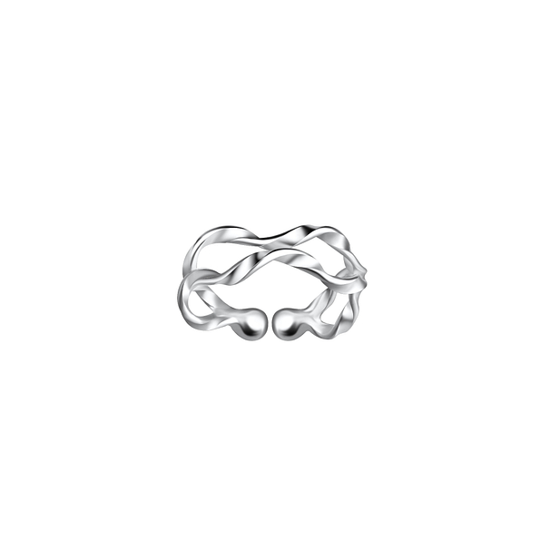 Wholesale Sterling Silver Twisted Ear Cuff - JD9202