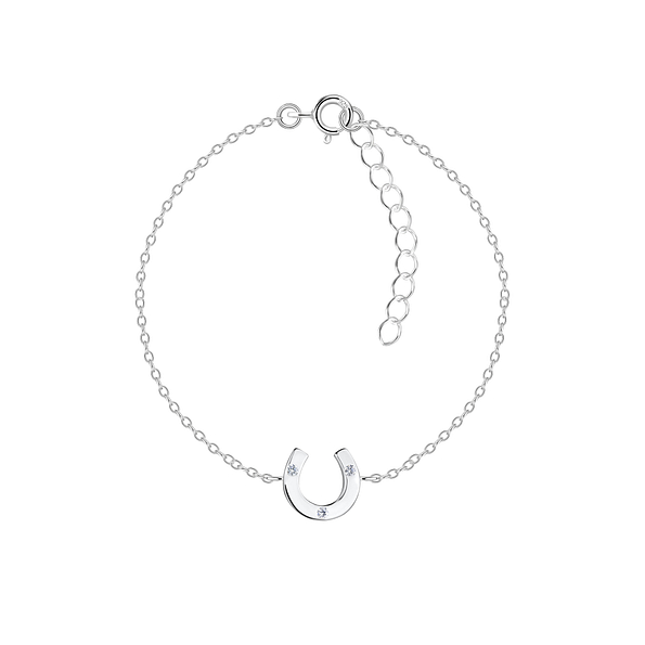 Wholesale Sterling Silver Horseshoe Bracelet - JD17325