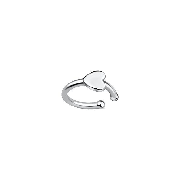 Wholesale Sterling Silver Heart Ear Cuff - JD20510