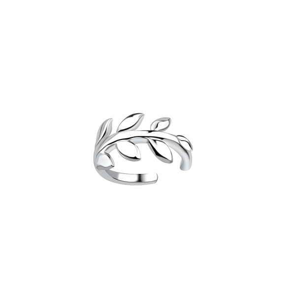 Wholesale Sterling Silver Olive Leaf Ear Cuff - JD20482