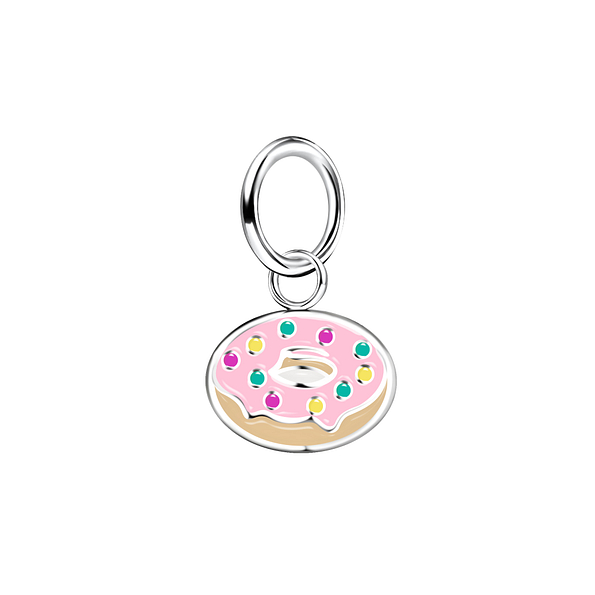 Wholesale Sterling Silver Donut Pendant - JD10650