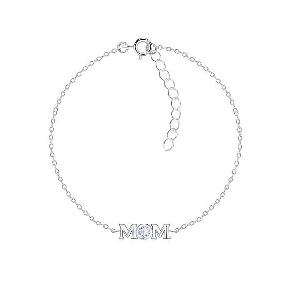 Wholesale Sterling Silver Mom Bracelet - JD20734
